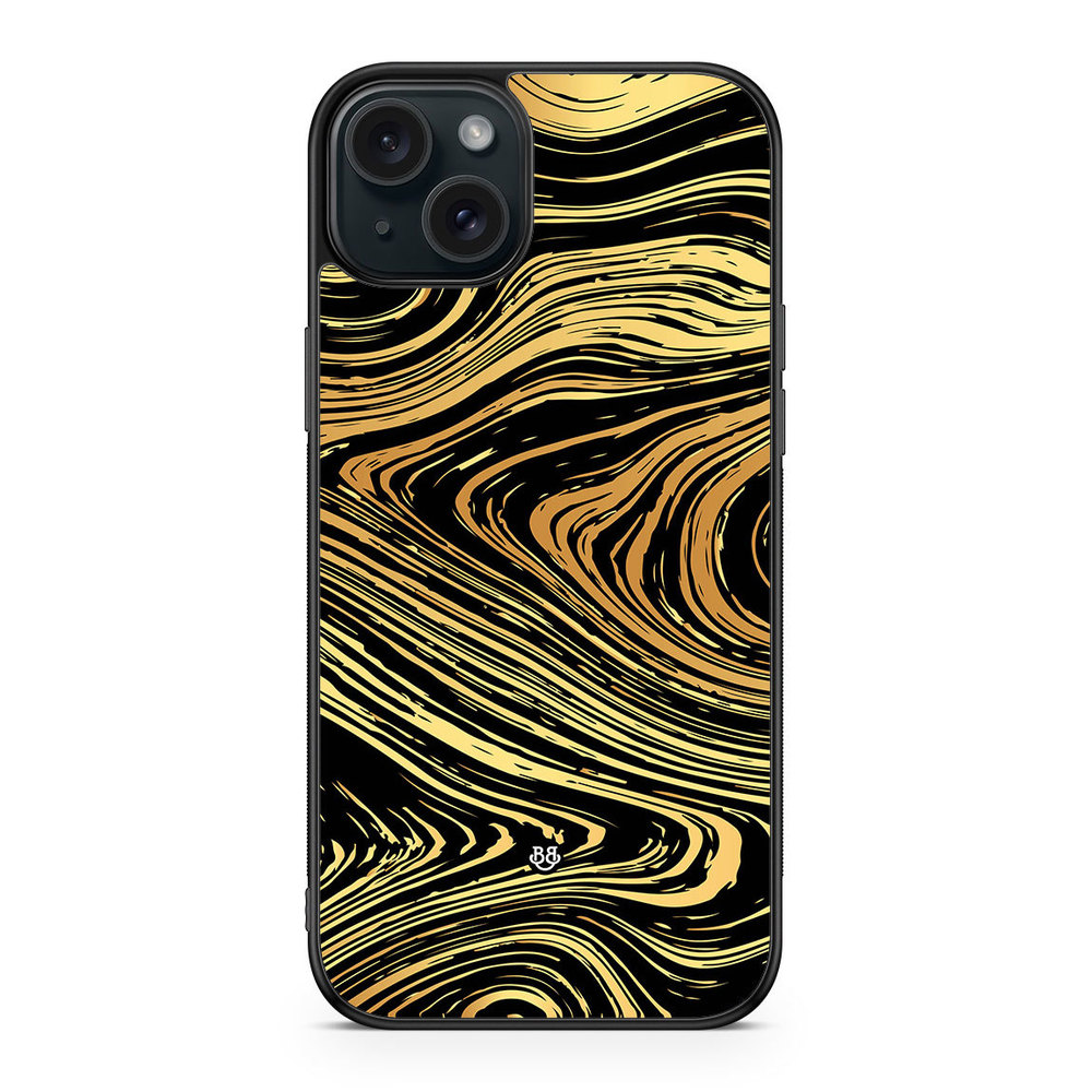iPhone 15 Plus Case - Gold Marble
