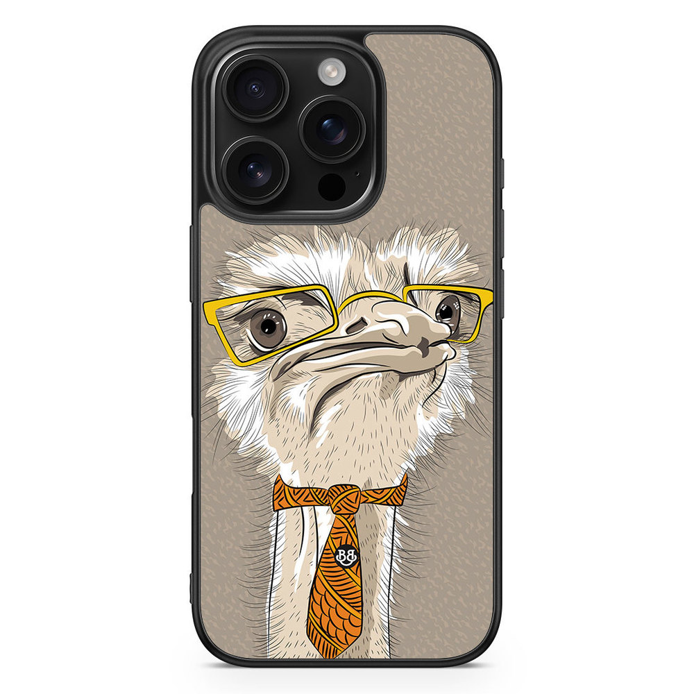 iPhone 16 Pro Case - Hipster Ostrich