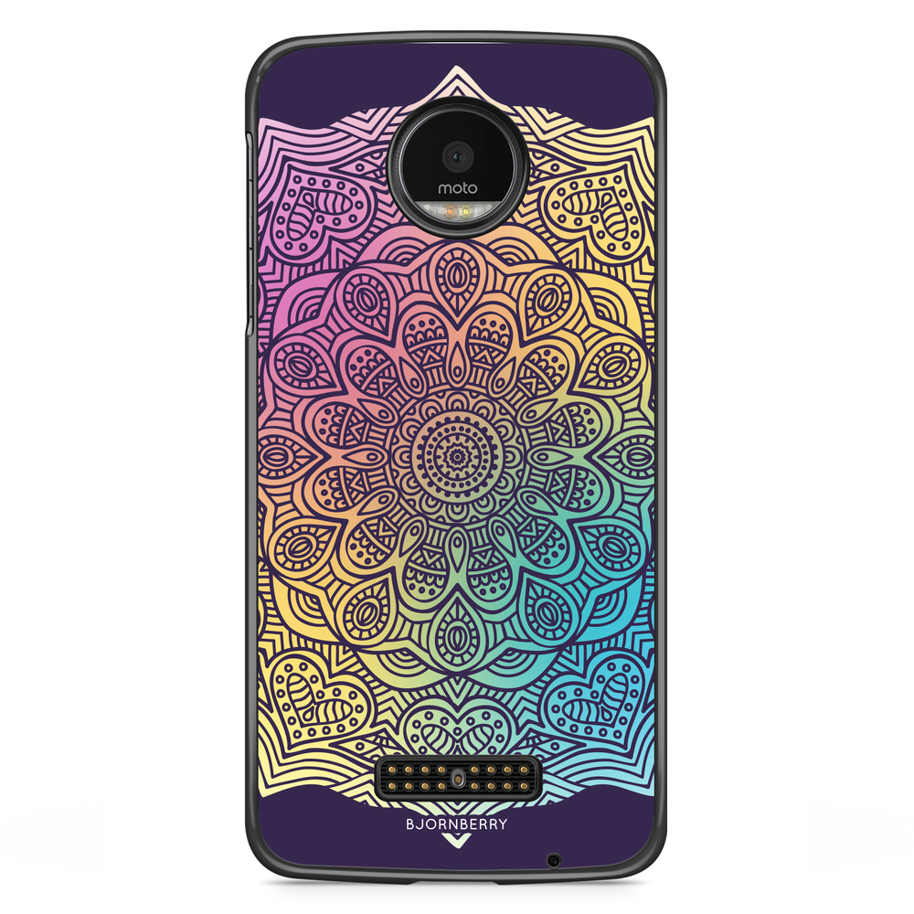 Moto Z2 Play Case - Color Mandala