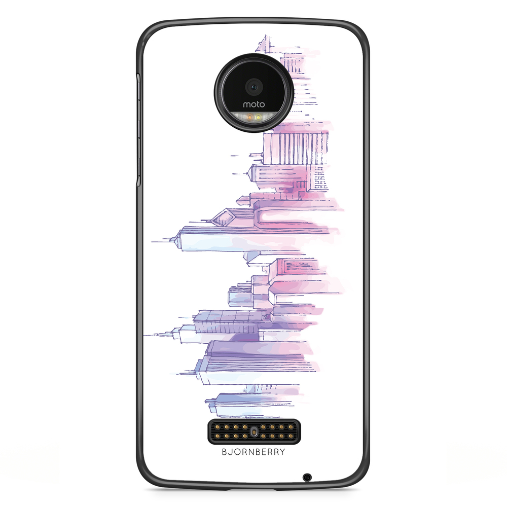 Moto Z2 Play Case - Watercolor Skyline