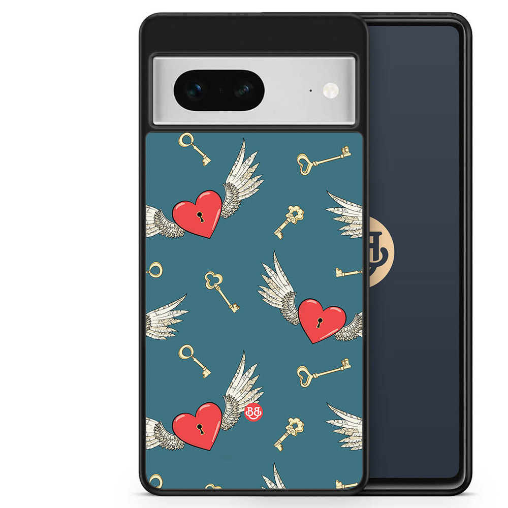 Google Pixel 7 Case - Hearts and Wings