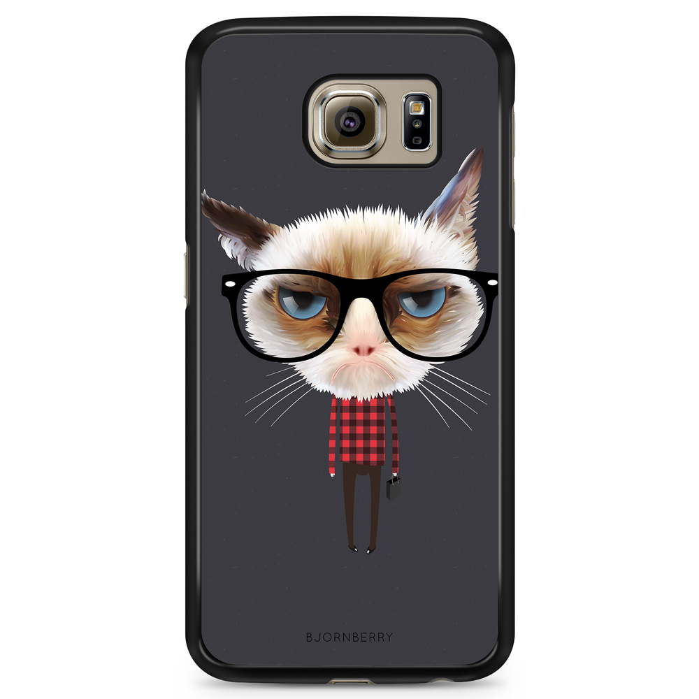 Samsung Galaxy S6 Case - Hipster Cat