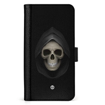Samsung Galaxy A54 5G Wallet Case - Black Skull