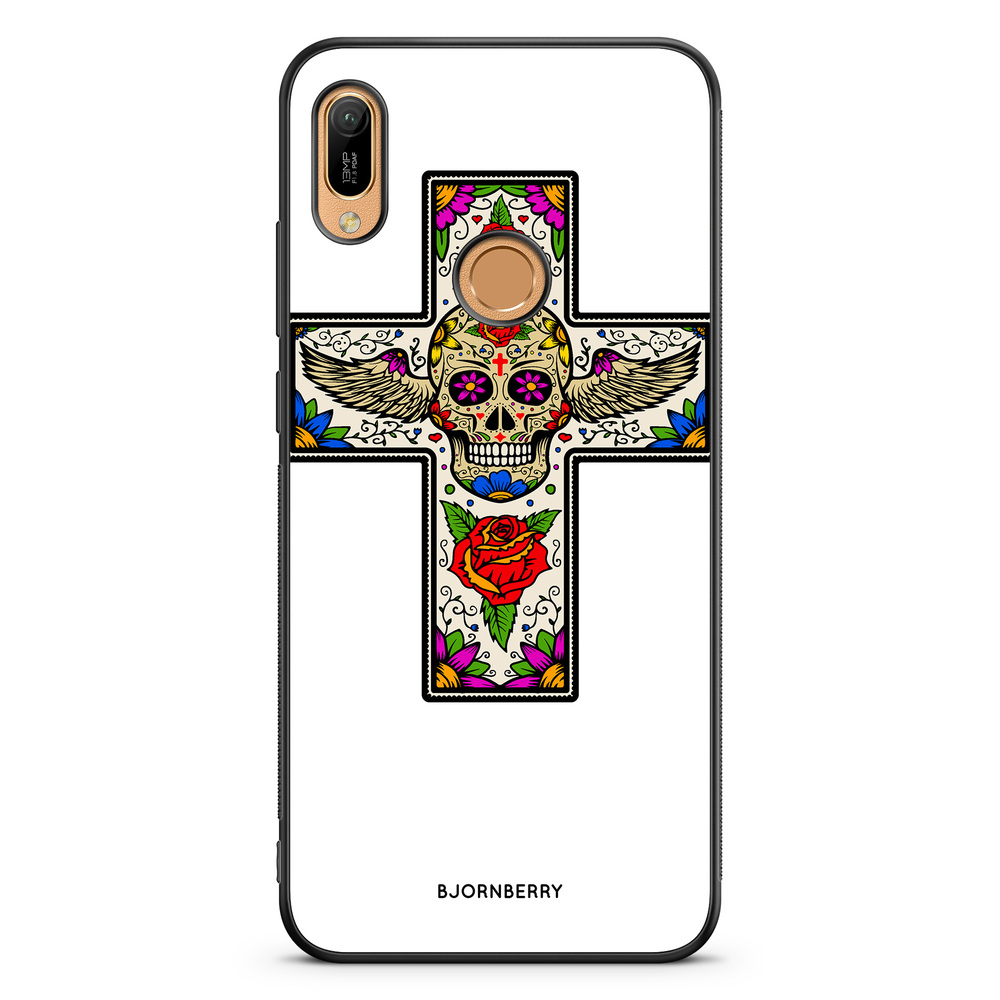 Huawei Y6 2019 Case - Skull Cross