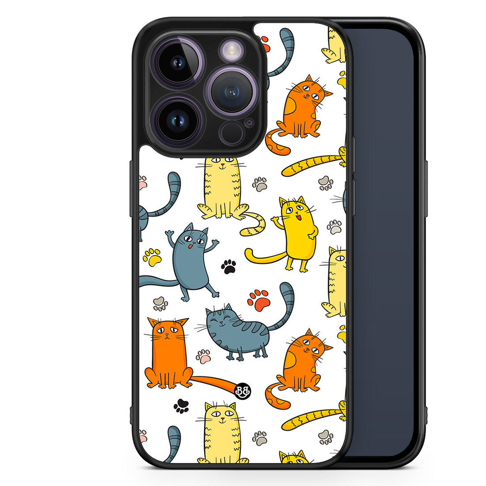 iPhone 14 Pro Case - Cat Pattern