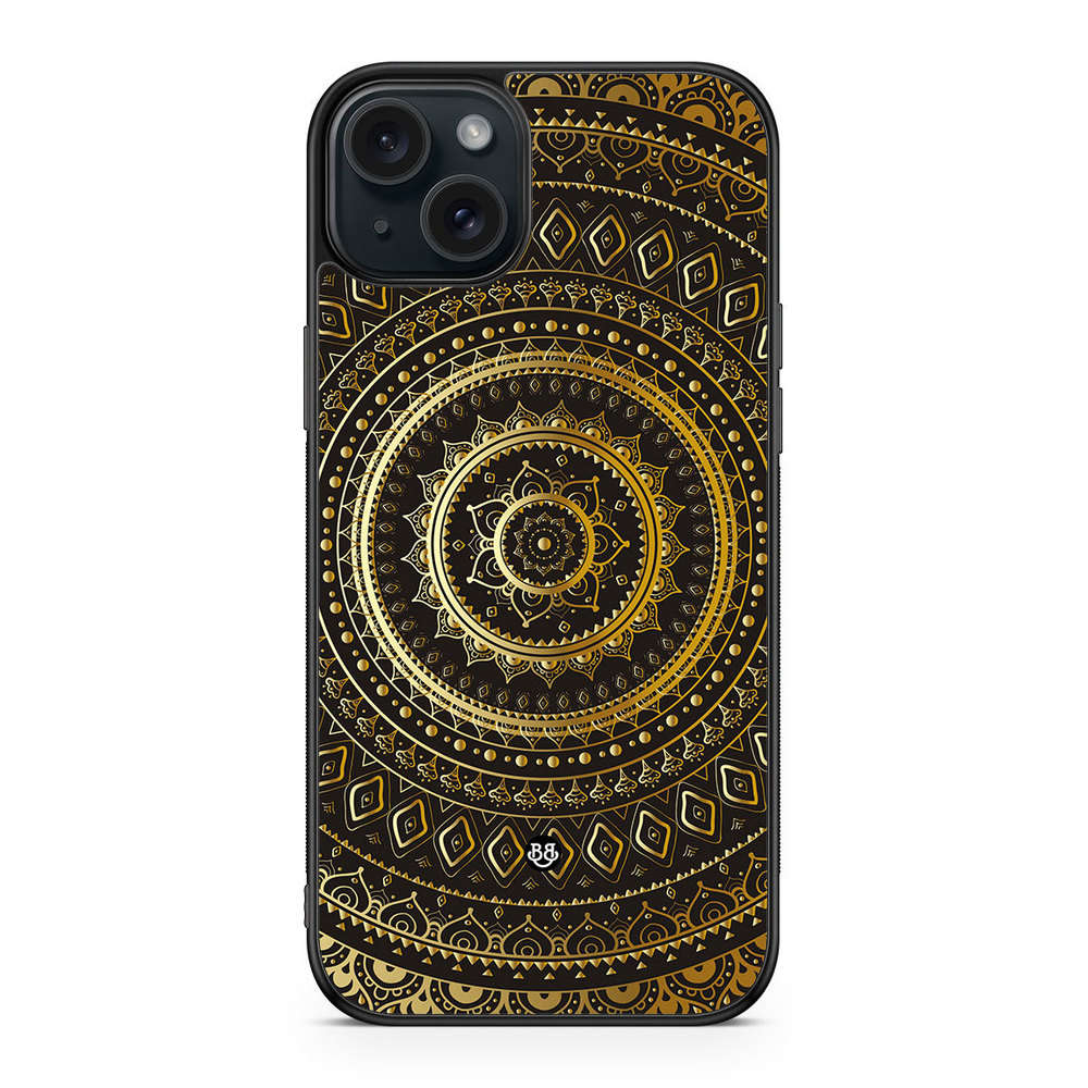 iPhone 15 Plus Case - Gold Mandala