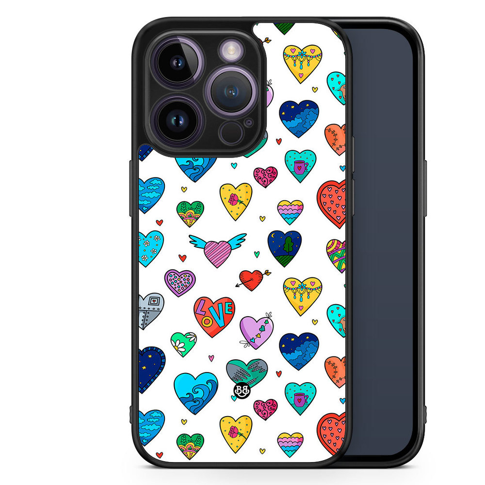 iPhone 14 Pro Case - Hearts
