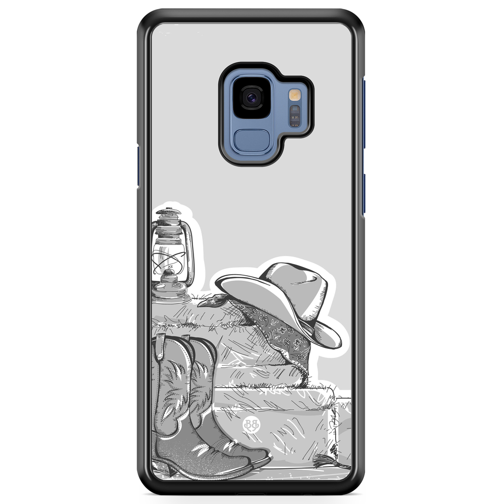 Samsung Galaxy S9 Case - Western Black/White