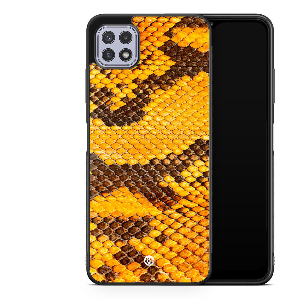 Samsung Galaxy A22 4G Case - Yellow Snake