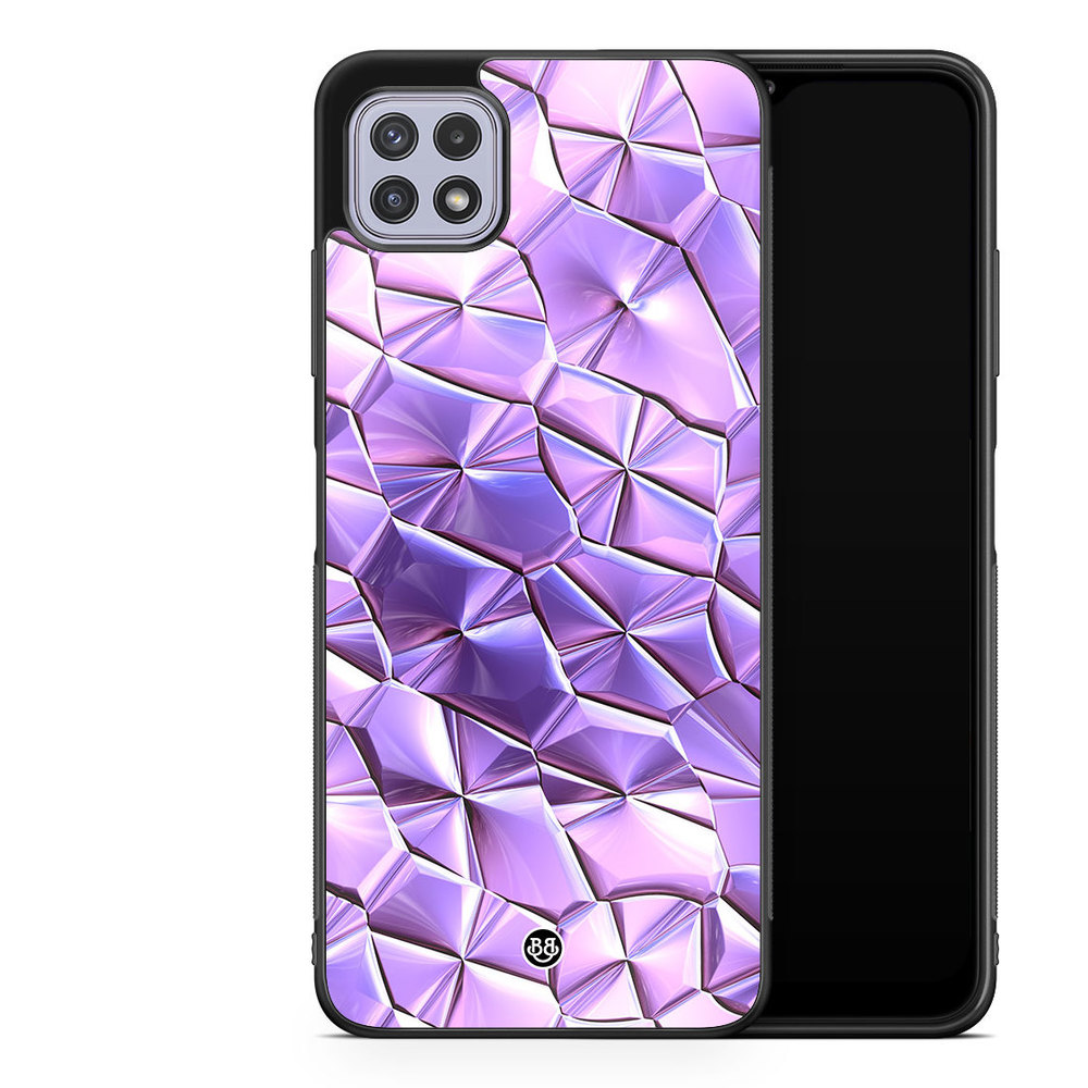 Samsung Galaxy A22 4G Case - Purple Crystal