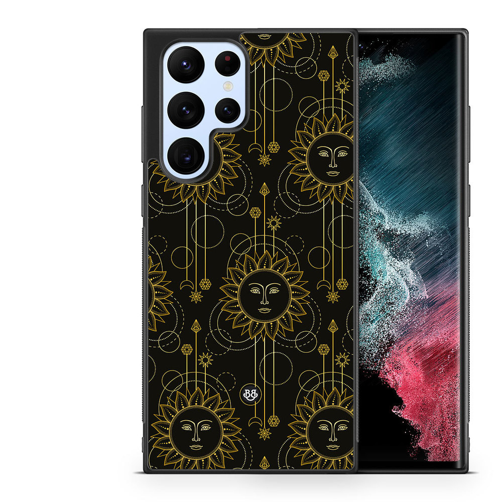 Samsung Galaxy S23 Ultra 5G Case - Gold Suns