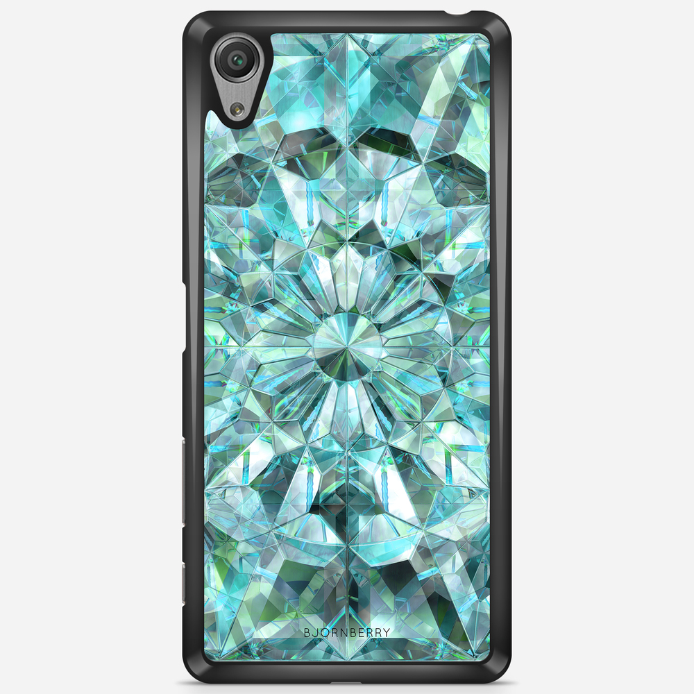 Sony Xperia X Performance Case - Green Crystals