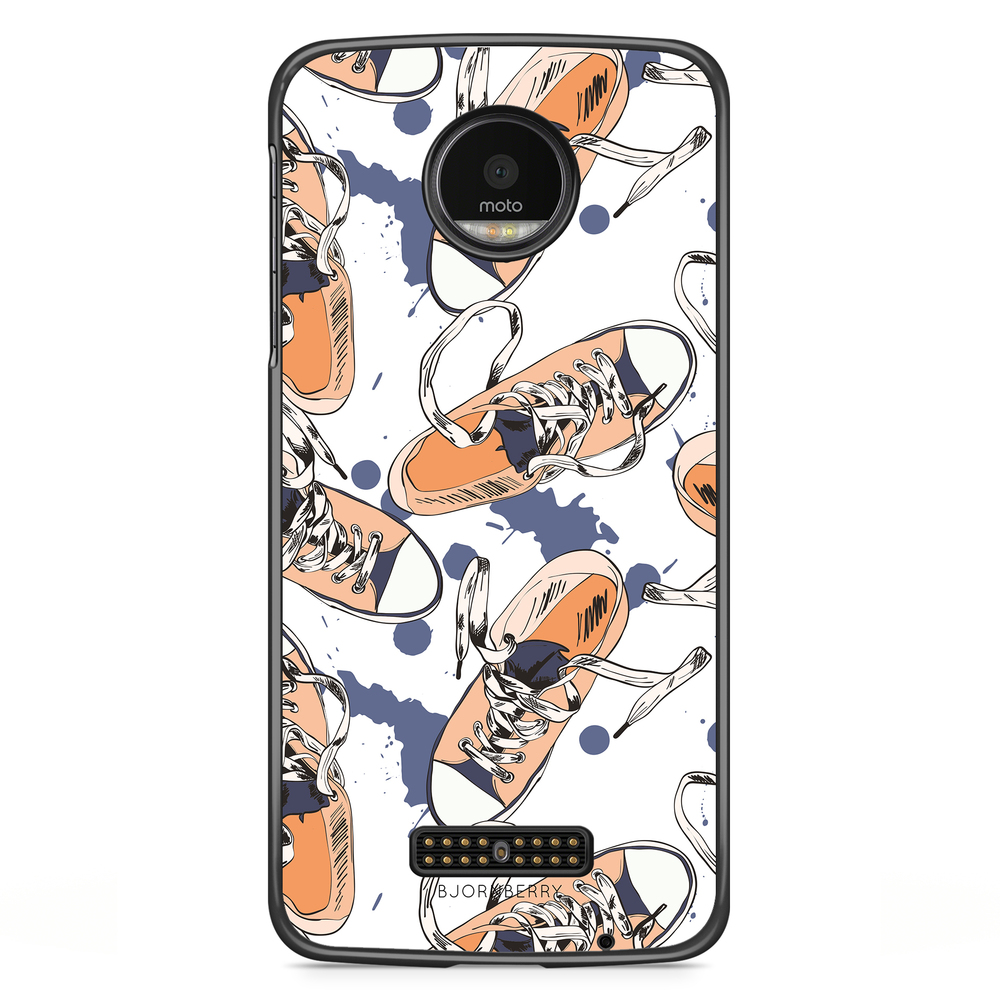 Moto Z2 Play Case - Shoes Pattern