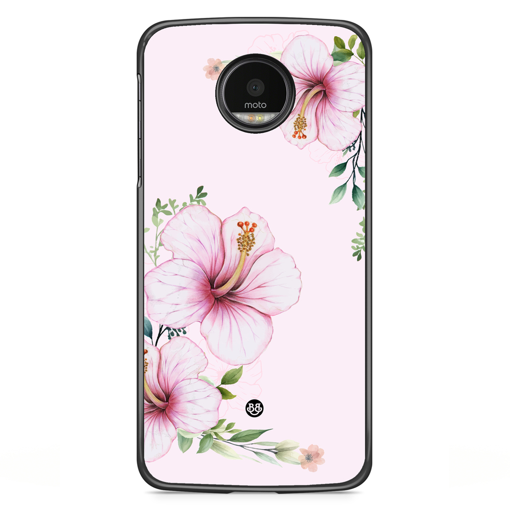 Motorola Moto G5S Plus Case - WILD BLOOM - Soft Hibiscus