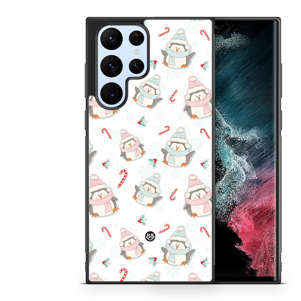 Samsung Galaxy S23 Ultra 5G Case - Christmas Penguins