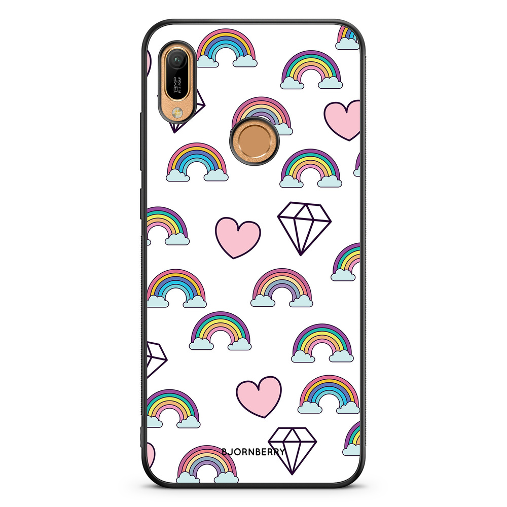 Huawei Y6 2019 Case - Rainbows & Diamonds