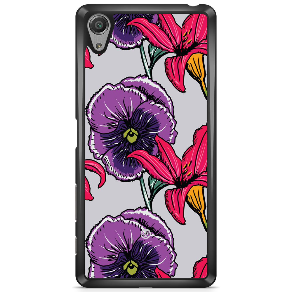 Sony Xperia L1 Case - Purple/Cerise Floral