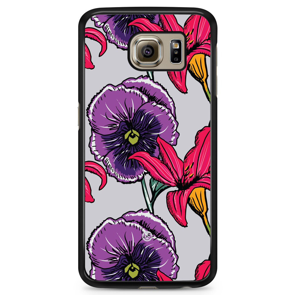 Samsung Galaxy S6 Case - Purple/Cerise Floral