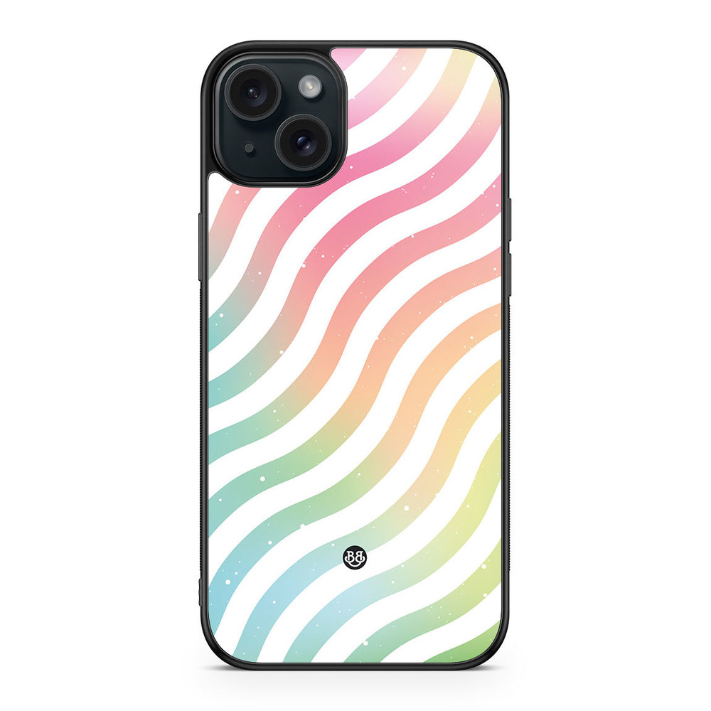 iPhone 15 Plus Case - Wavy Rainbow