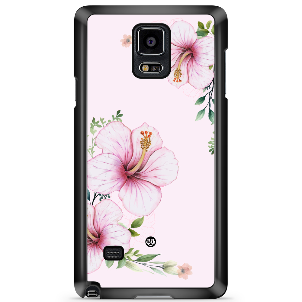 Samsung Galaxy Note 4 Case - WILD BLOOM - Soft Hibiscus