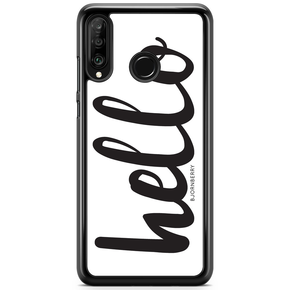 Huawei P30 Lite Case - Hello Black