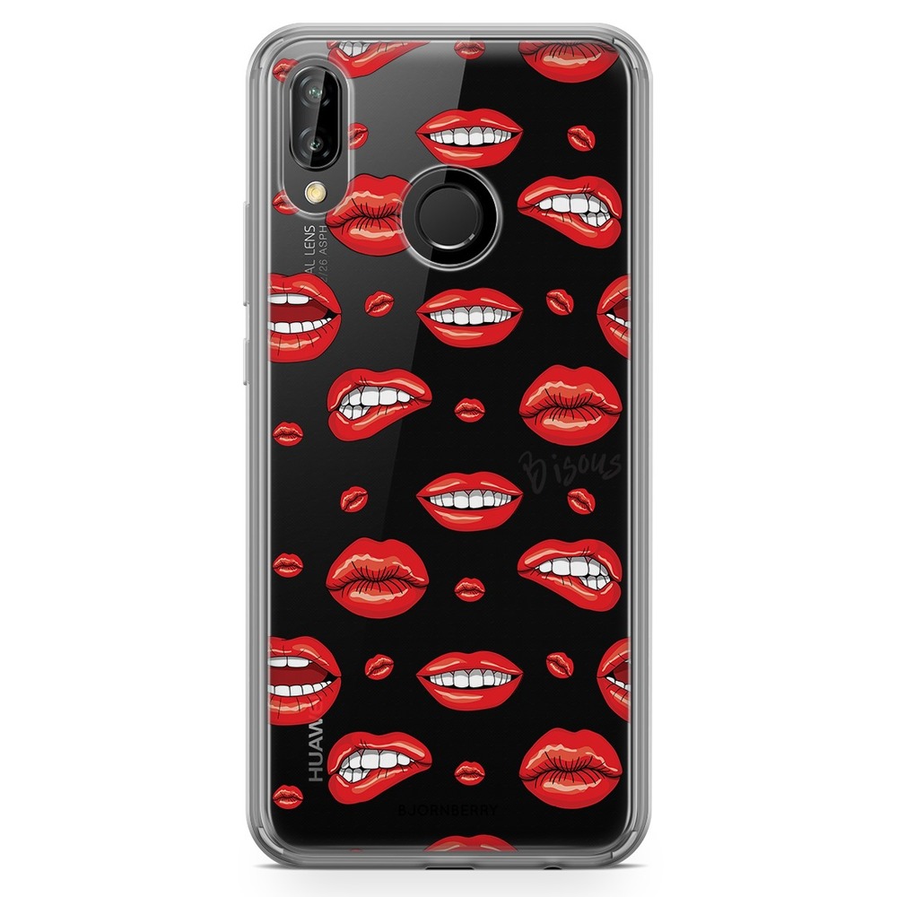 Huawei P20 Lite Fashion Case - Bisous Lips