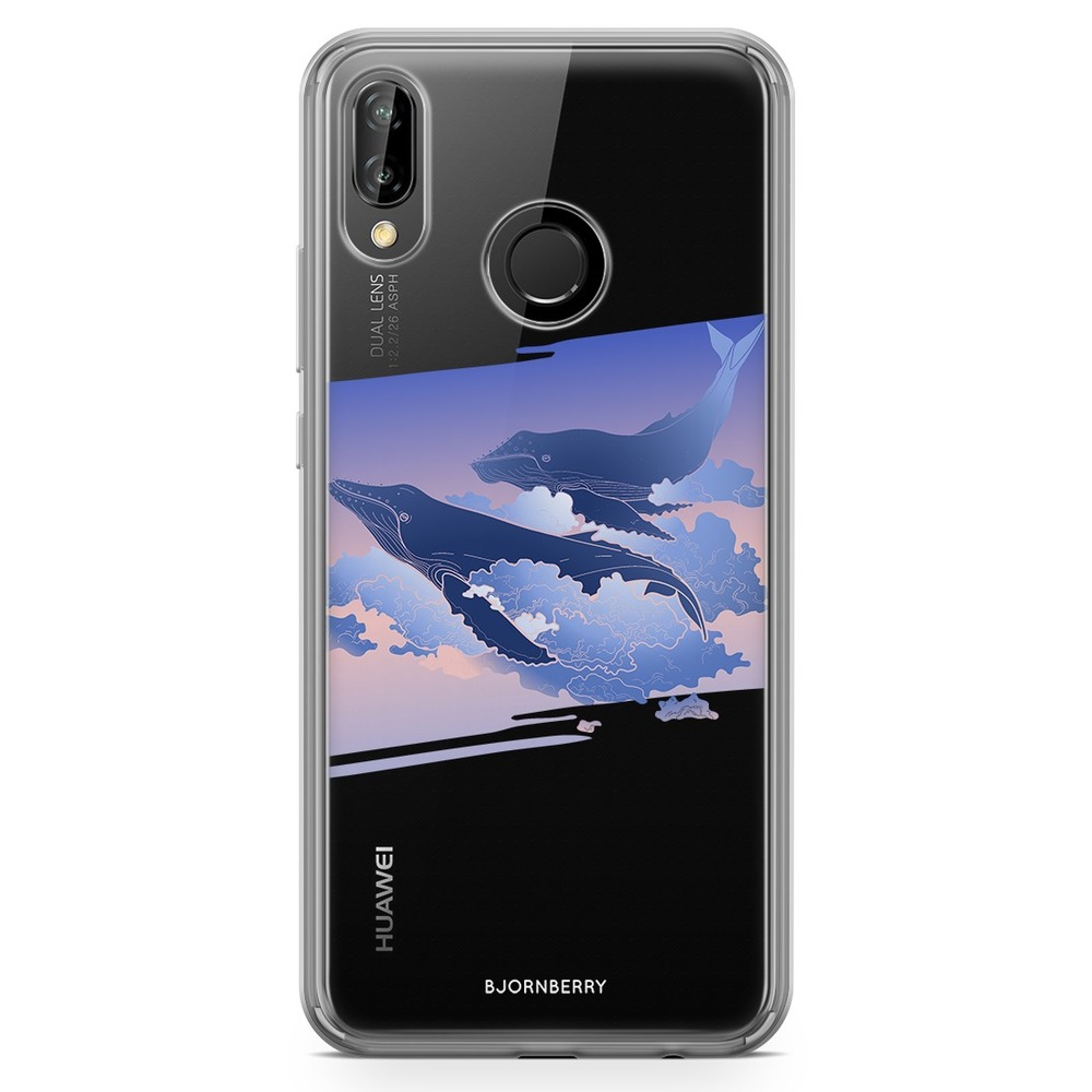 Huawei P20 Lite Fashion Skal - Flygande valar