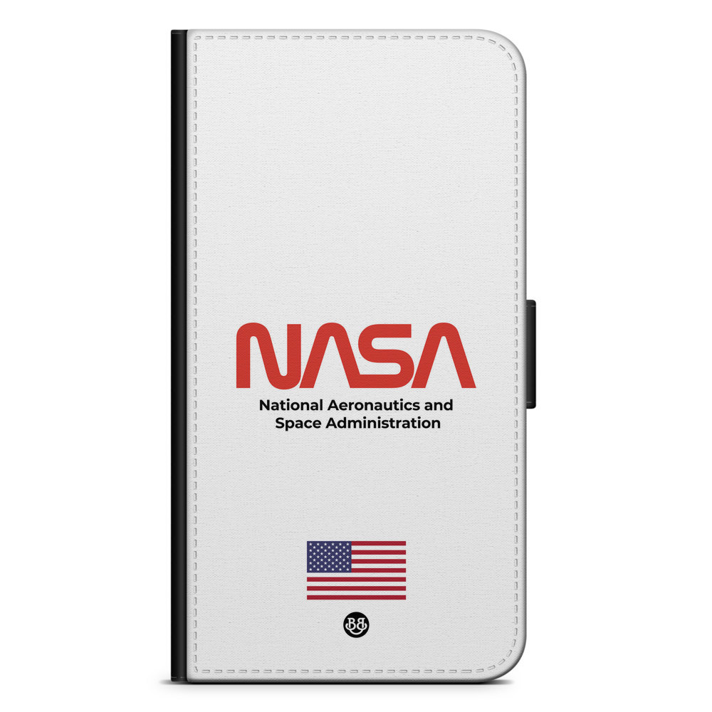 Samsung Galaxy A12 Plånboksfodral - NASA Worm White | Mobilskal & Mobilfodral BJORNBERRY