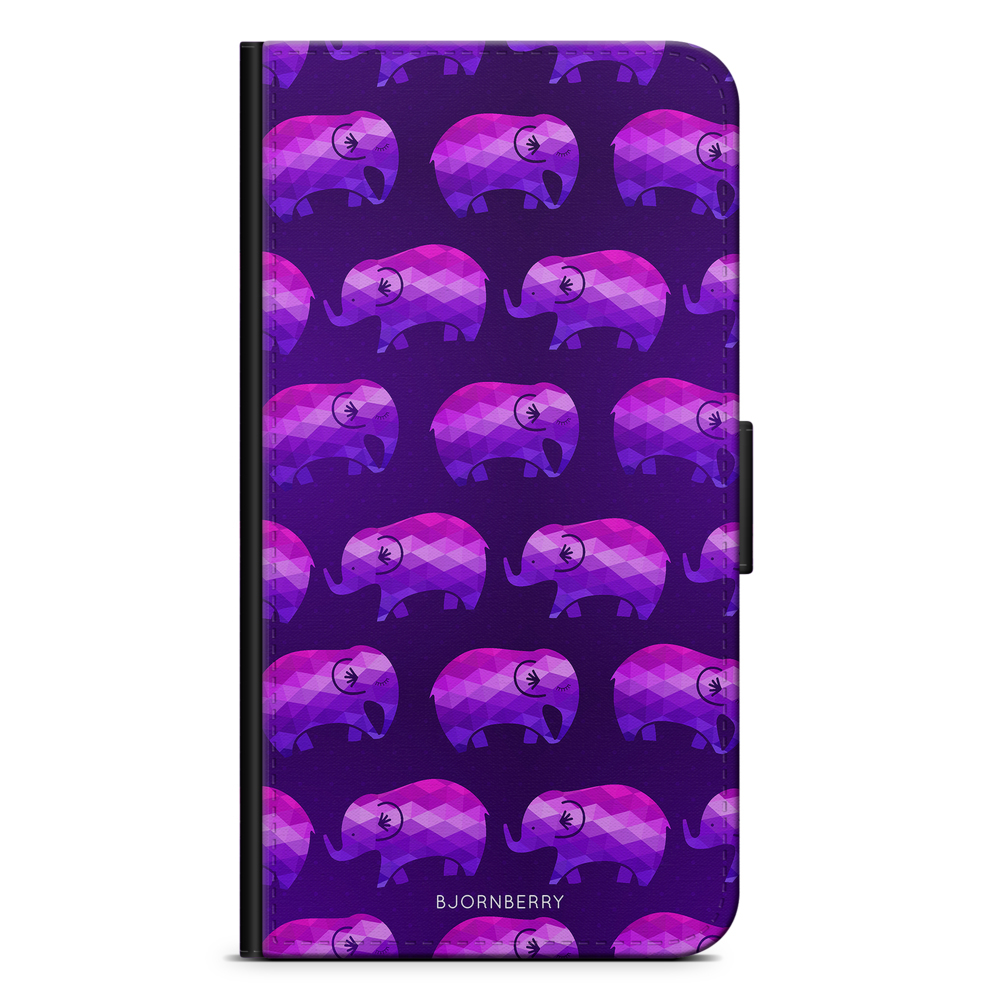 Xiaomi Mi A1 Wallet Case - Purple Elephant