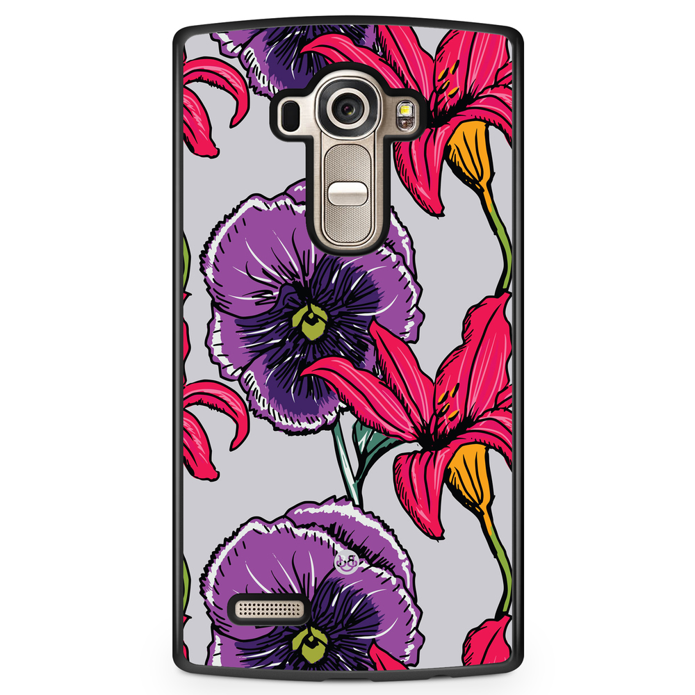 LG G4 Case - Purple/Cerise Floral