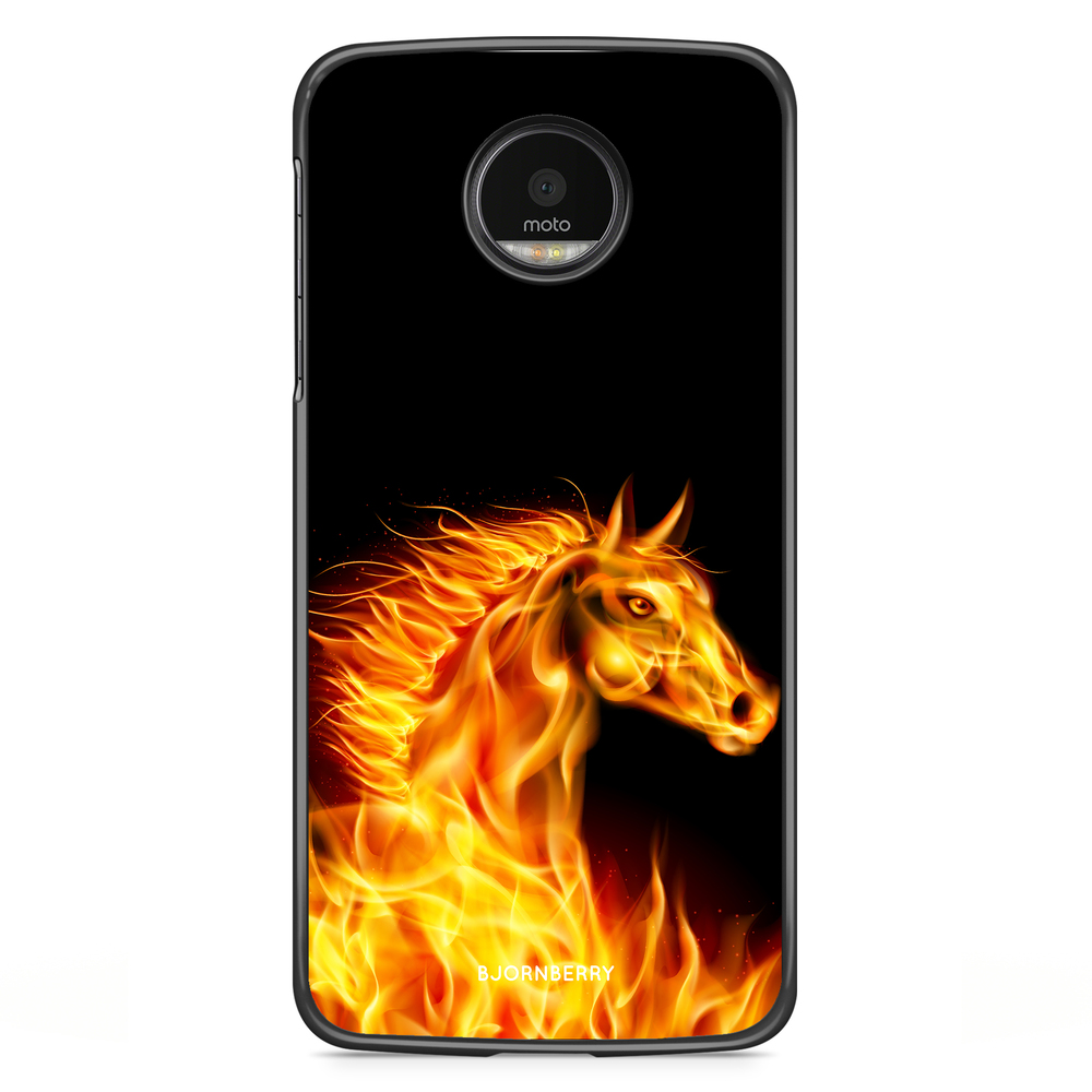 Motorola Moto G5S Plus Case - Flames Horse