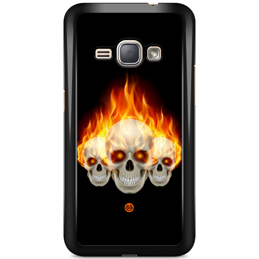 Samsung Galaxy J1 (2016) Case - Flames Skulls