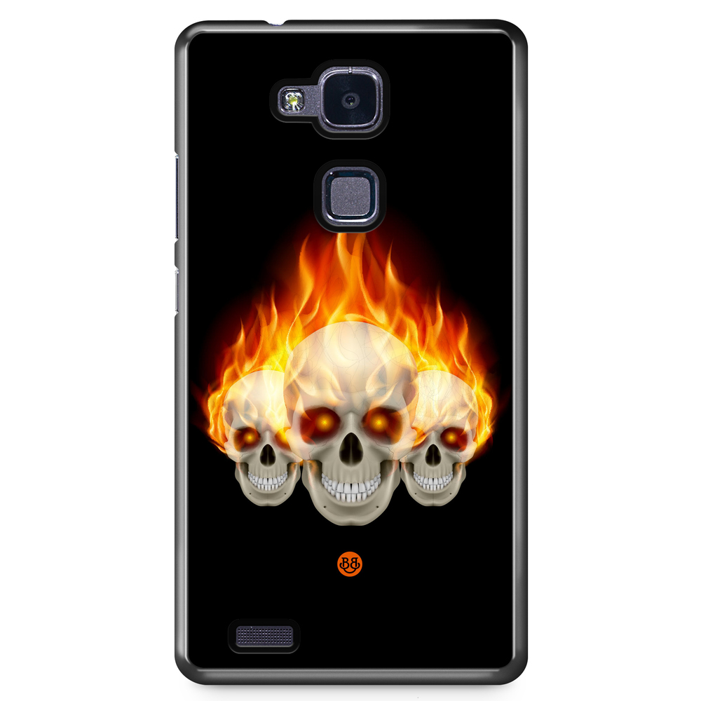Huawei Honor 5X Case - Flames Skulls