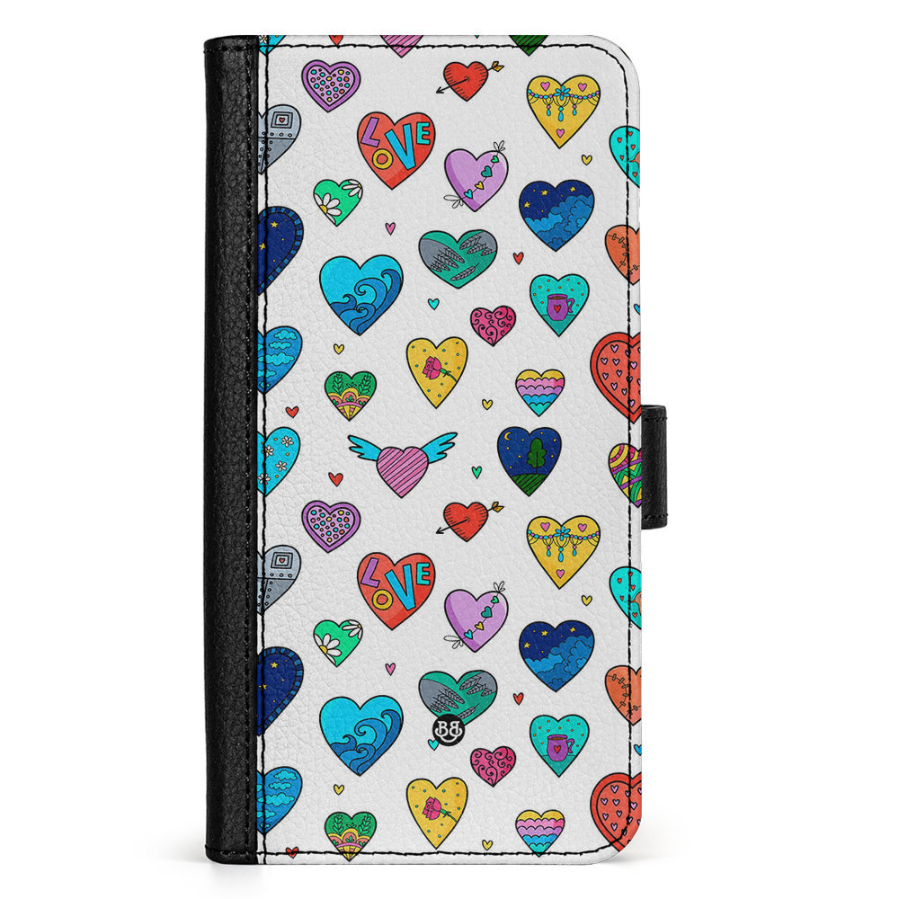 Doro 8050 Wallet Case - Hearts