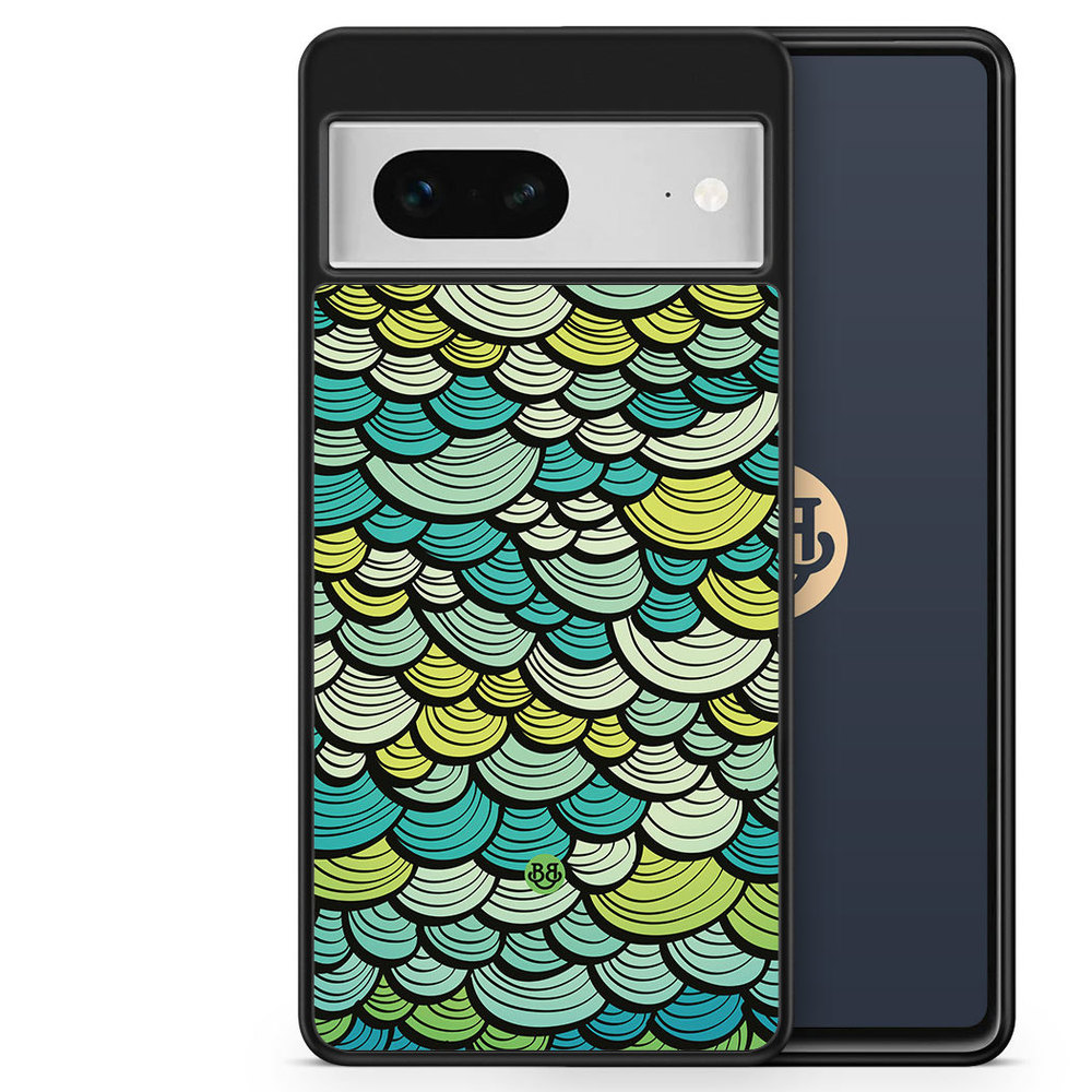 Google Pixel 7 Case - Green Mermaid Scales