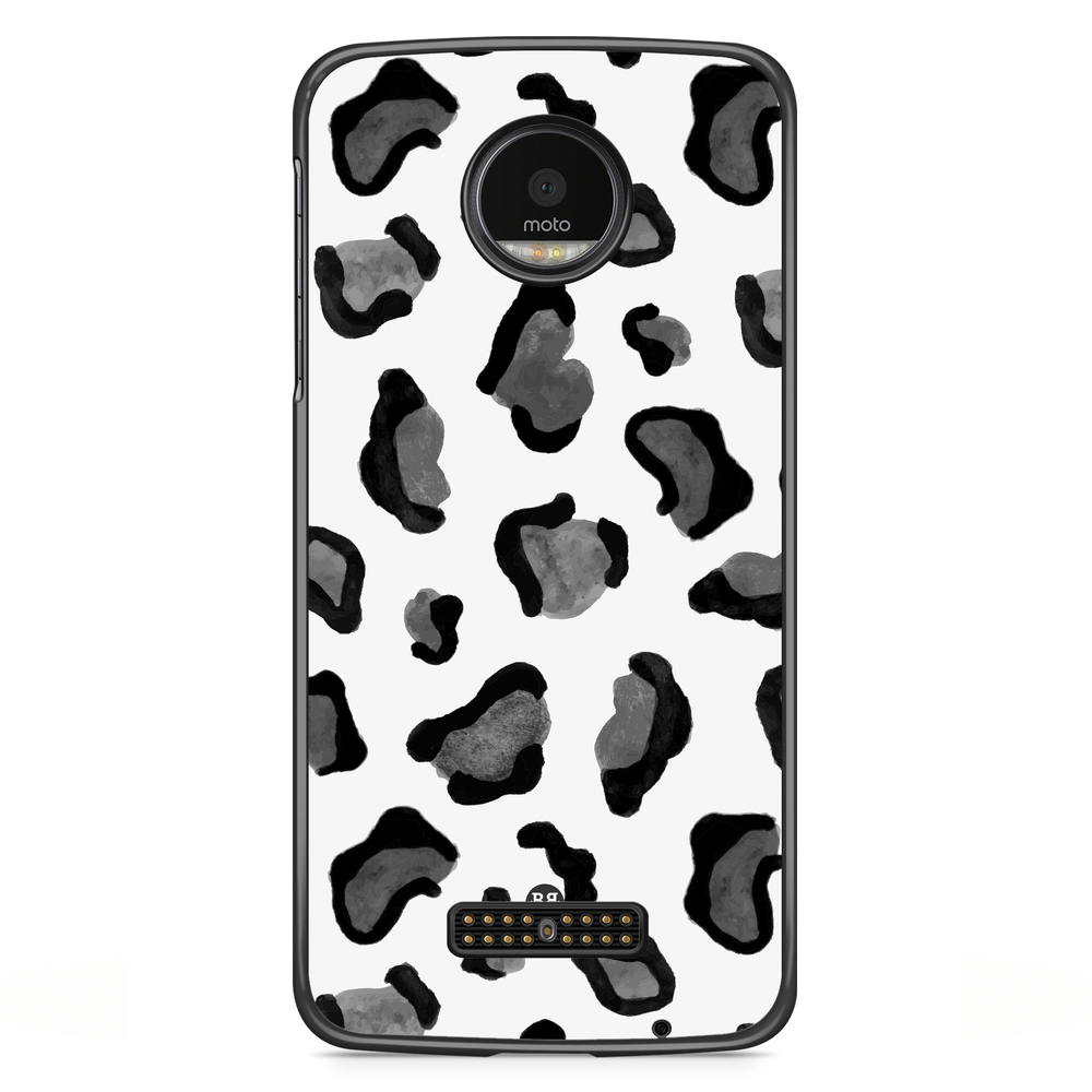 Motorola Moto Z Case - Grey Leopard