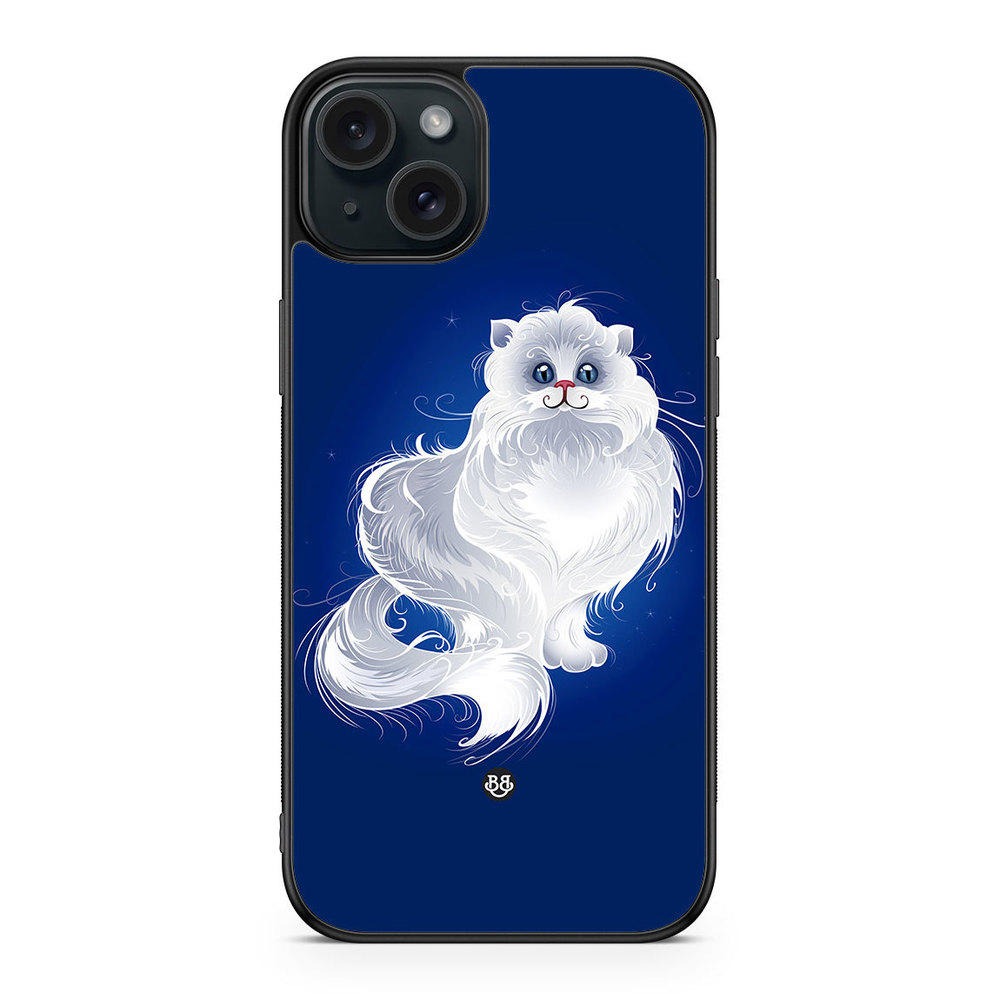 iPhone 15 Plus Case - White Cat