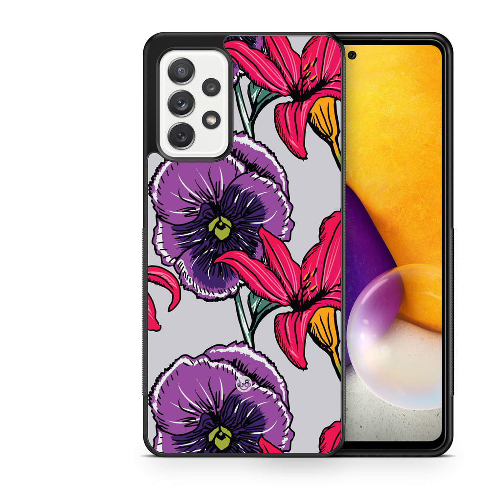 Samsung Galaxy A52/A52s 5G Case - Purple/Cerise Floral
