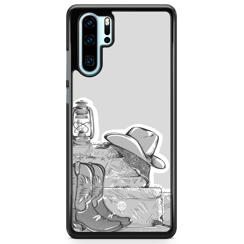 Huawei P30 Pro Case - Western Black/White