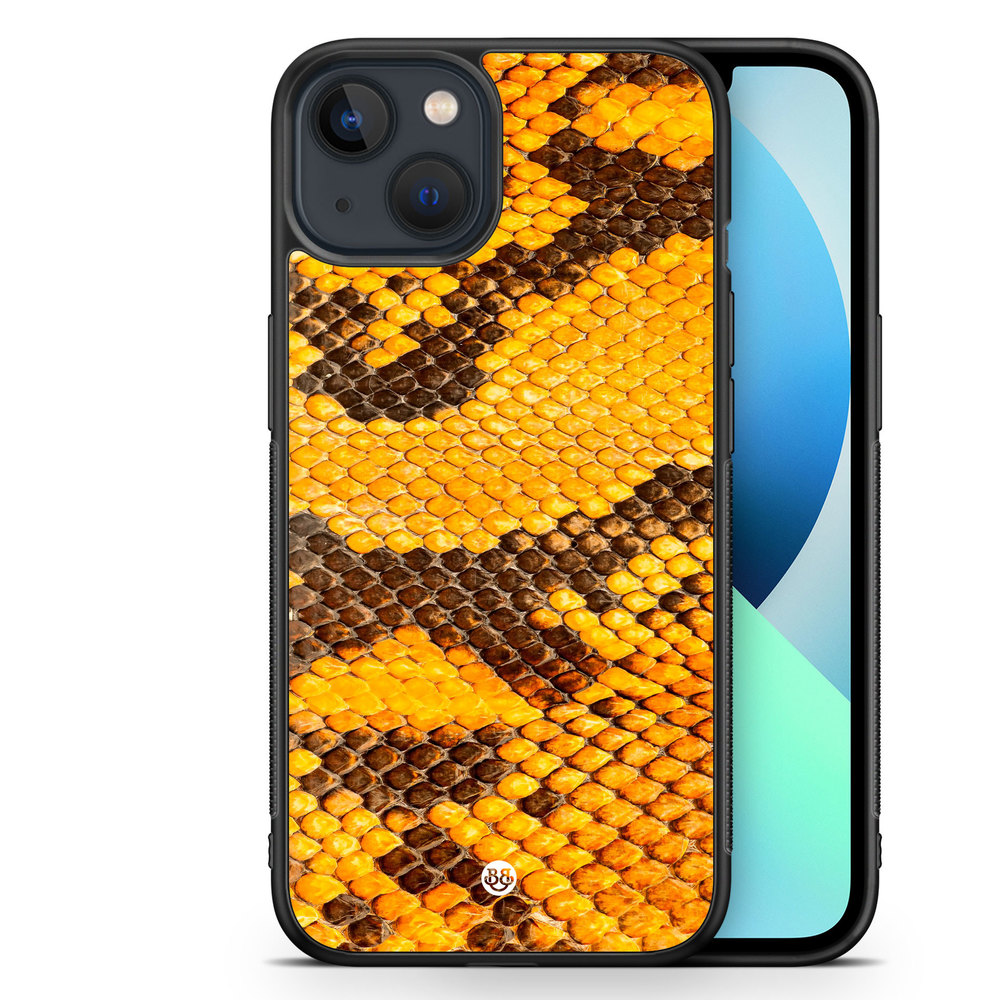 iPhone 13 Mini Case - Yellow Snake