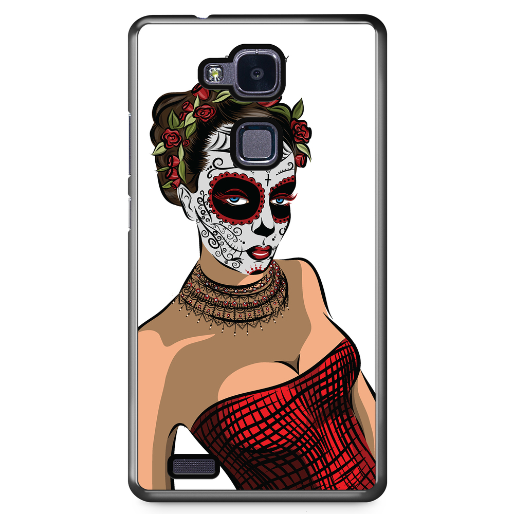 Huawei Honor 5X Case - Skull Mask Flowers
