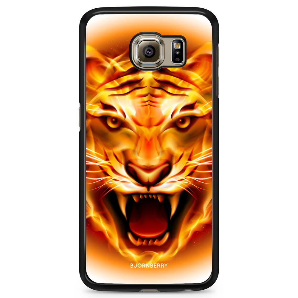 Samsung Galaxy S6 Edge Case - Flames Tiger