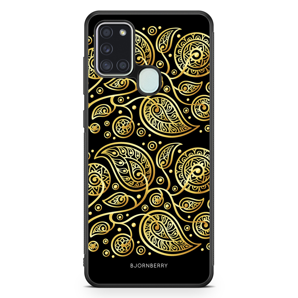 Samsung Galaxy A21s Case - Gold Flowers