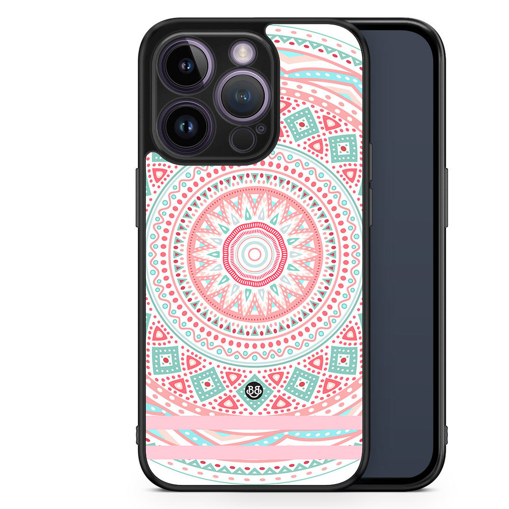 iPhone 14 Pro Case - Pastel Mandala