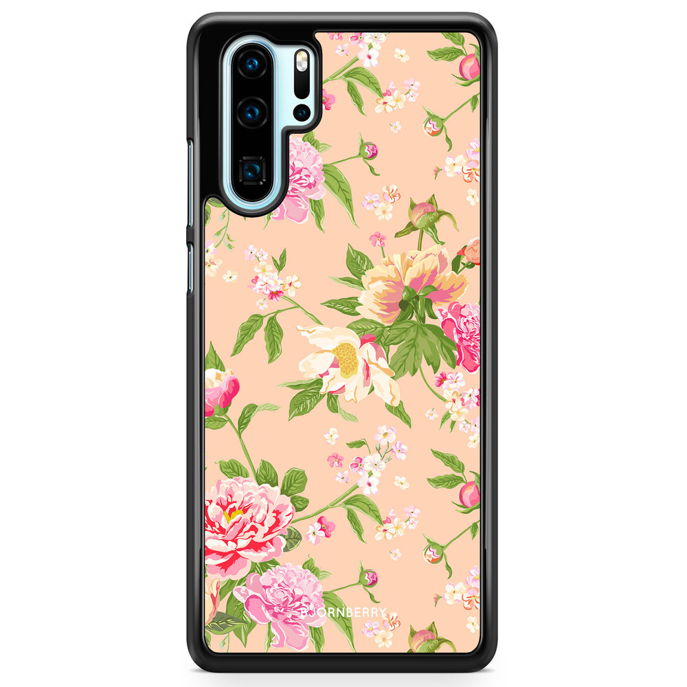 Huawei P30 Pro Case - Peony Flowers