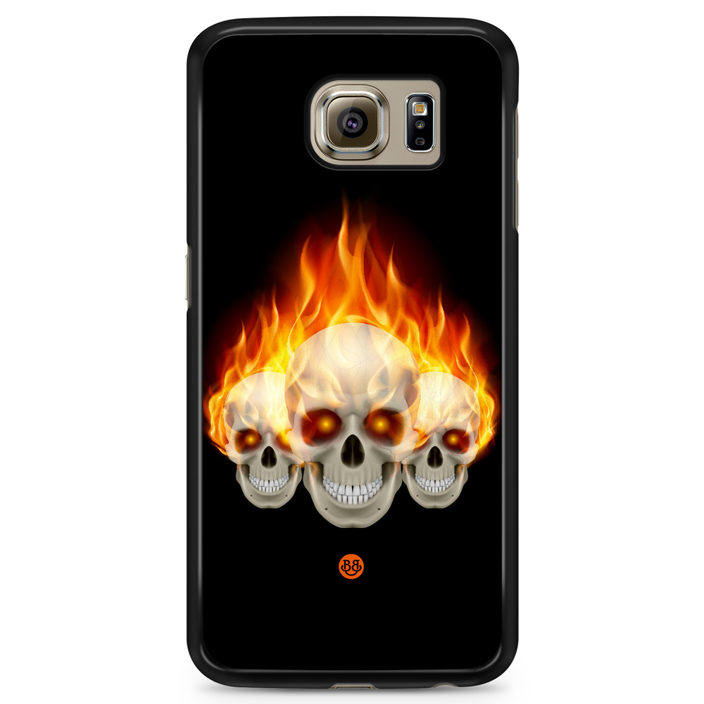 Samsung Galaxy S6 Case - Flames Skulls