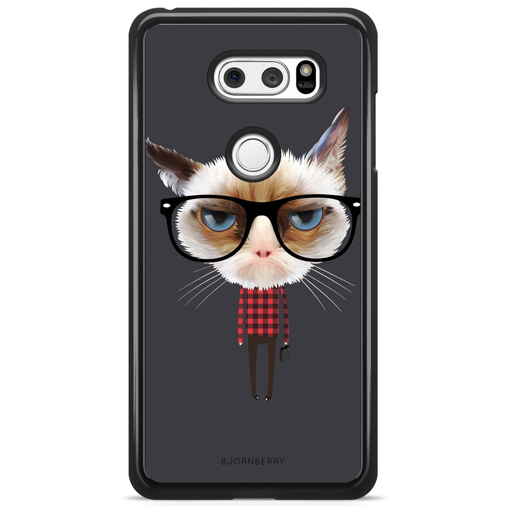 LG V30 Case - Hipster Cat