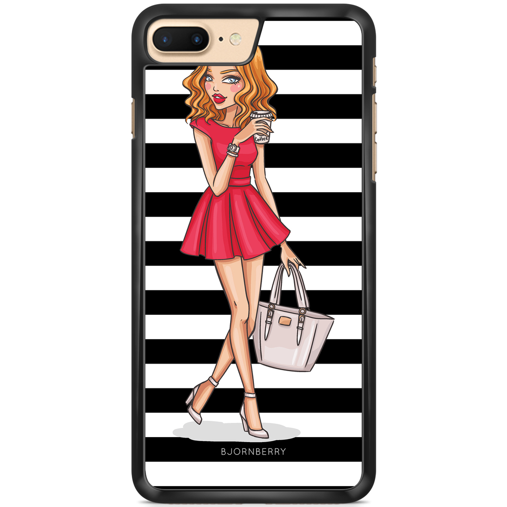 iPhone 7 Plus Case - Fashion Girl Red