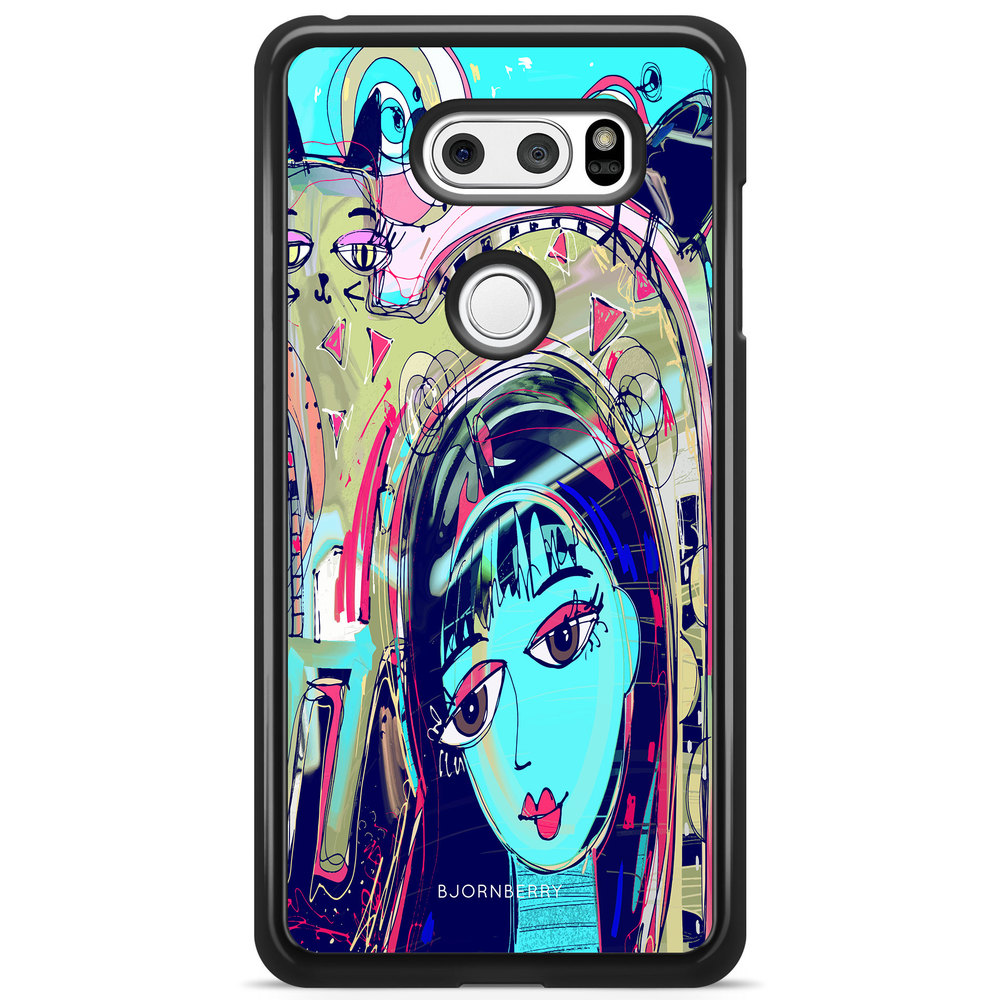LG V30 Case - Abstract Cat