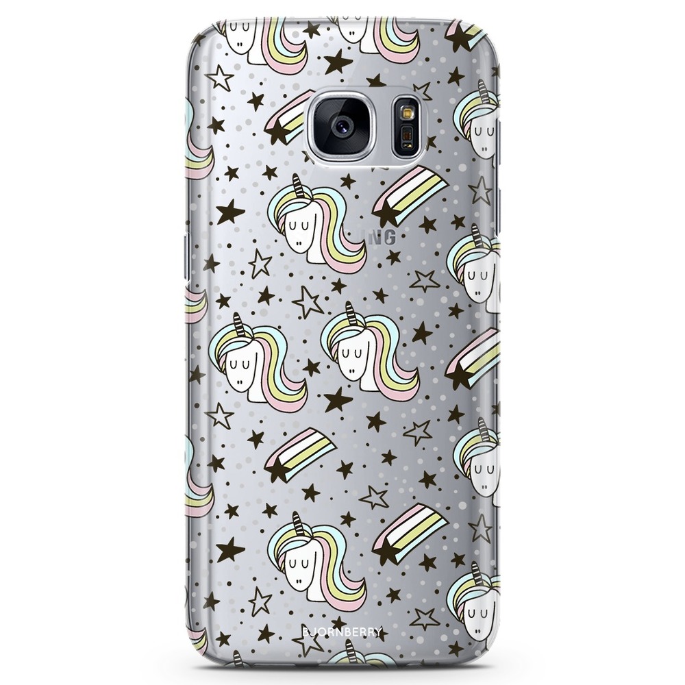 Samsung Galaxy S7 Edge TPU Case - Unicorn Pattern